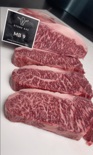 Wagyu Fullblood New York Stone Axe 9+